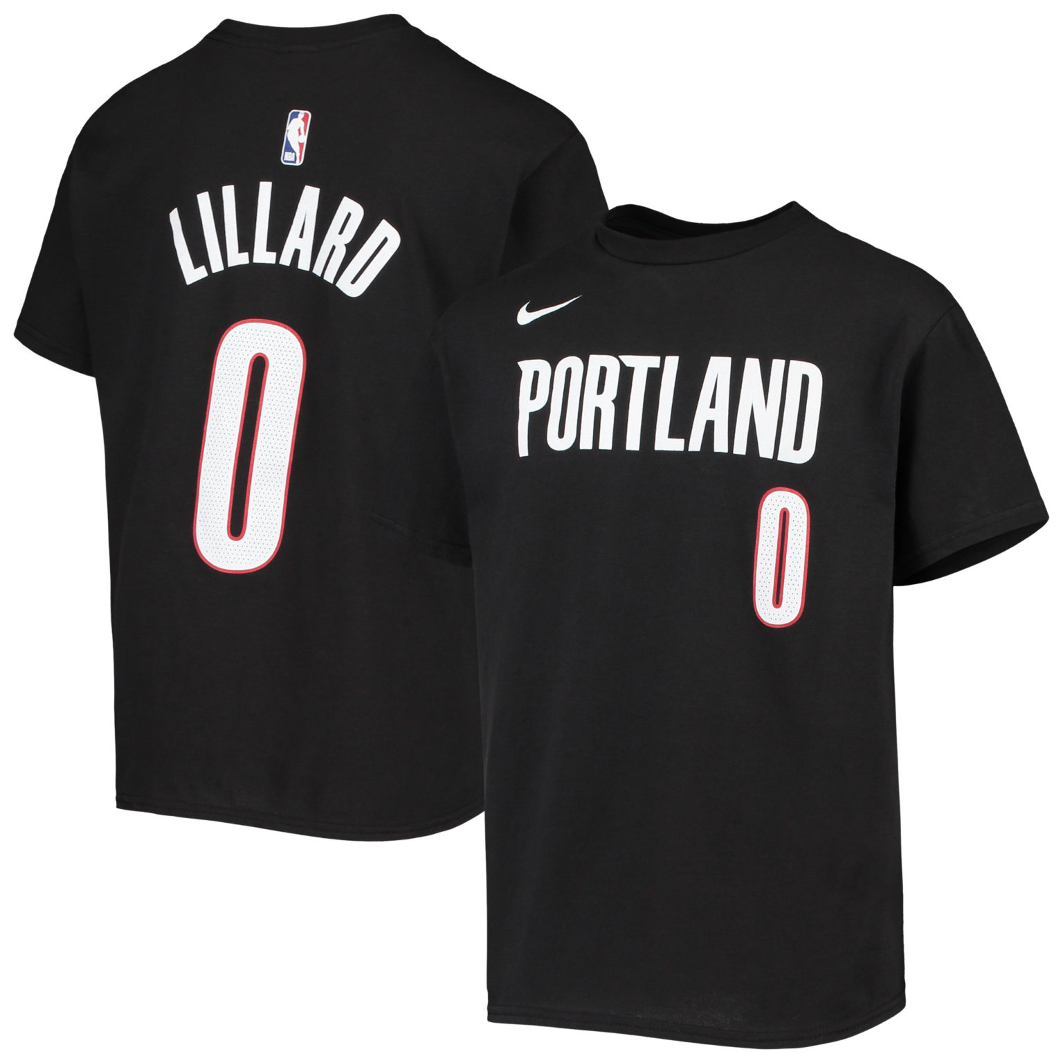 Damian Lillard Portland Trail Blazers Nike Youth Icon Name & Number T ...