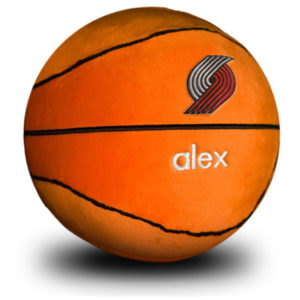 Portland Trail Blazers Personalized Plush Baby Basketball