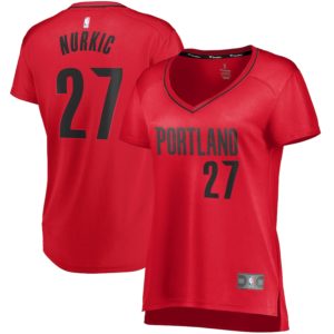 Fanatics Branded Jusuf Nurkic Portland Trail Blazers Women’s Red Fast Break Player Jersey