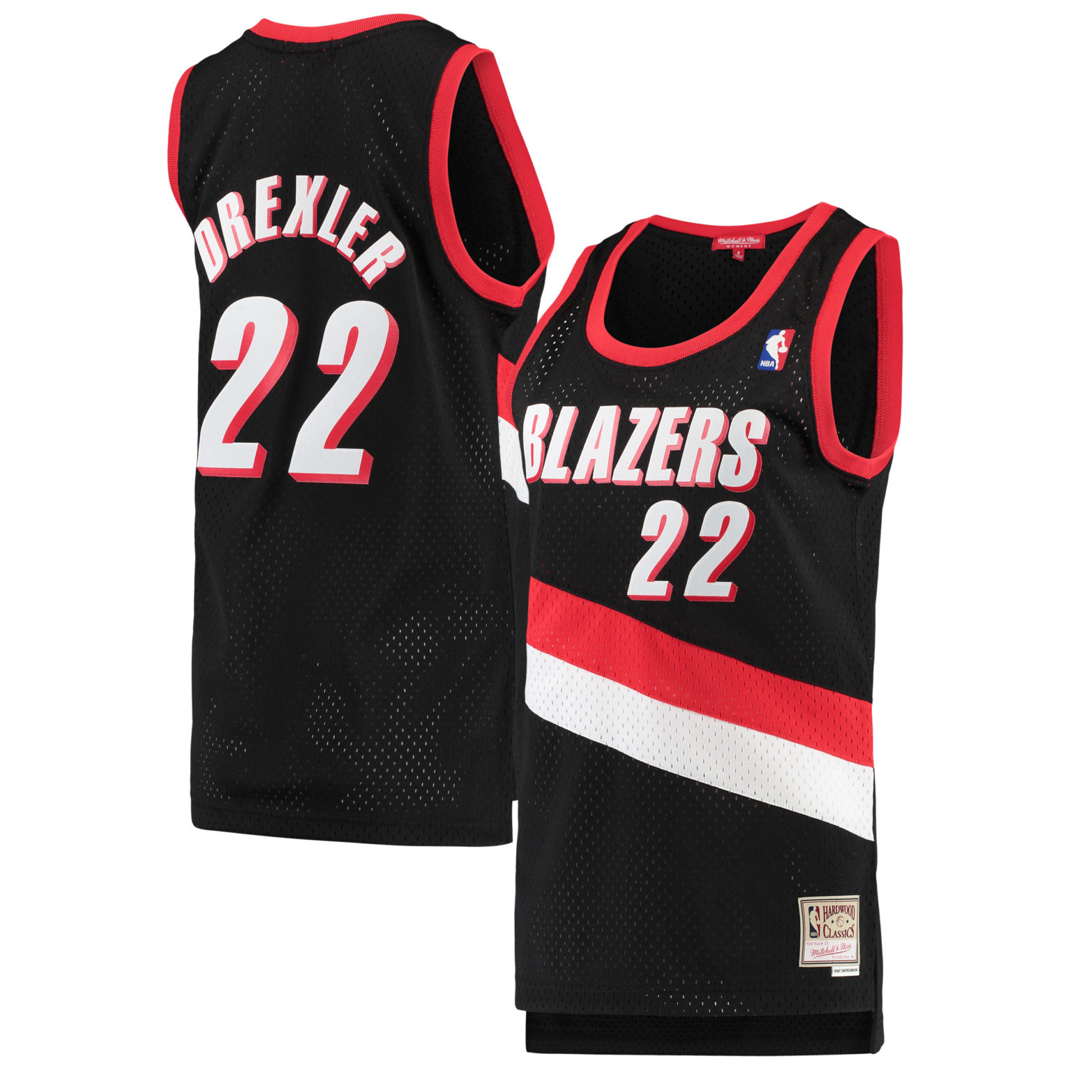 Mitchell & Ness Clyde Drexler Portland Trail Blazers Women’s Black 199192 Jersey PORTLAND