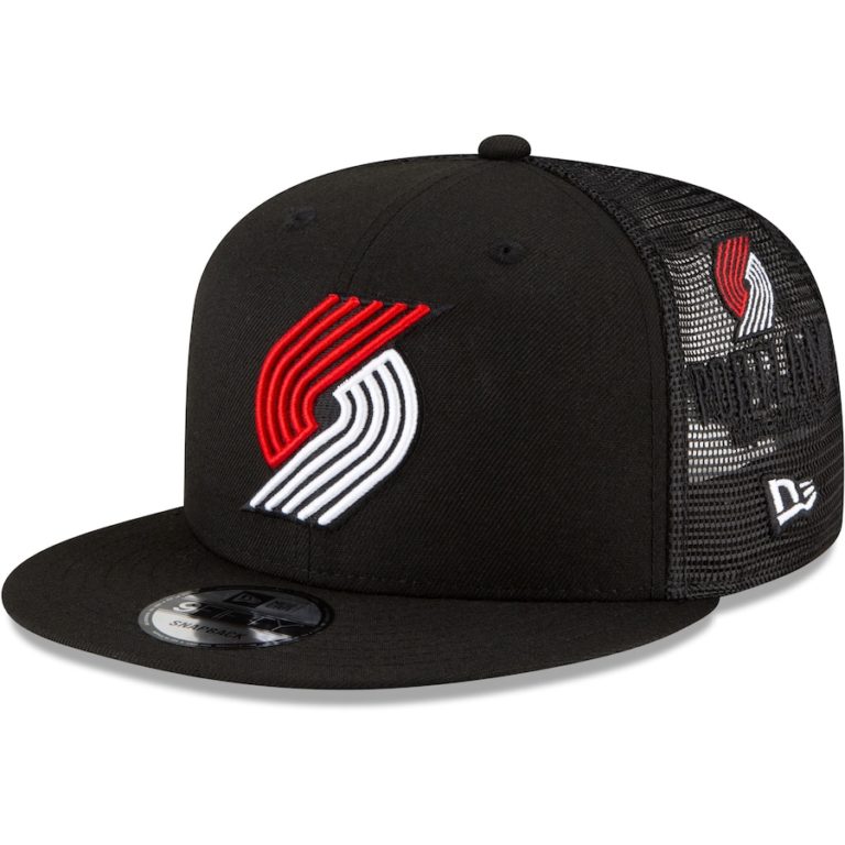 Casquette New Era Vintage Portland Trail Blazers, Noire, Laine, Taille 7, état Très Bon