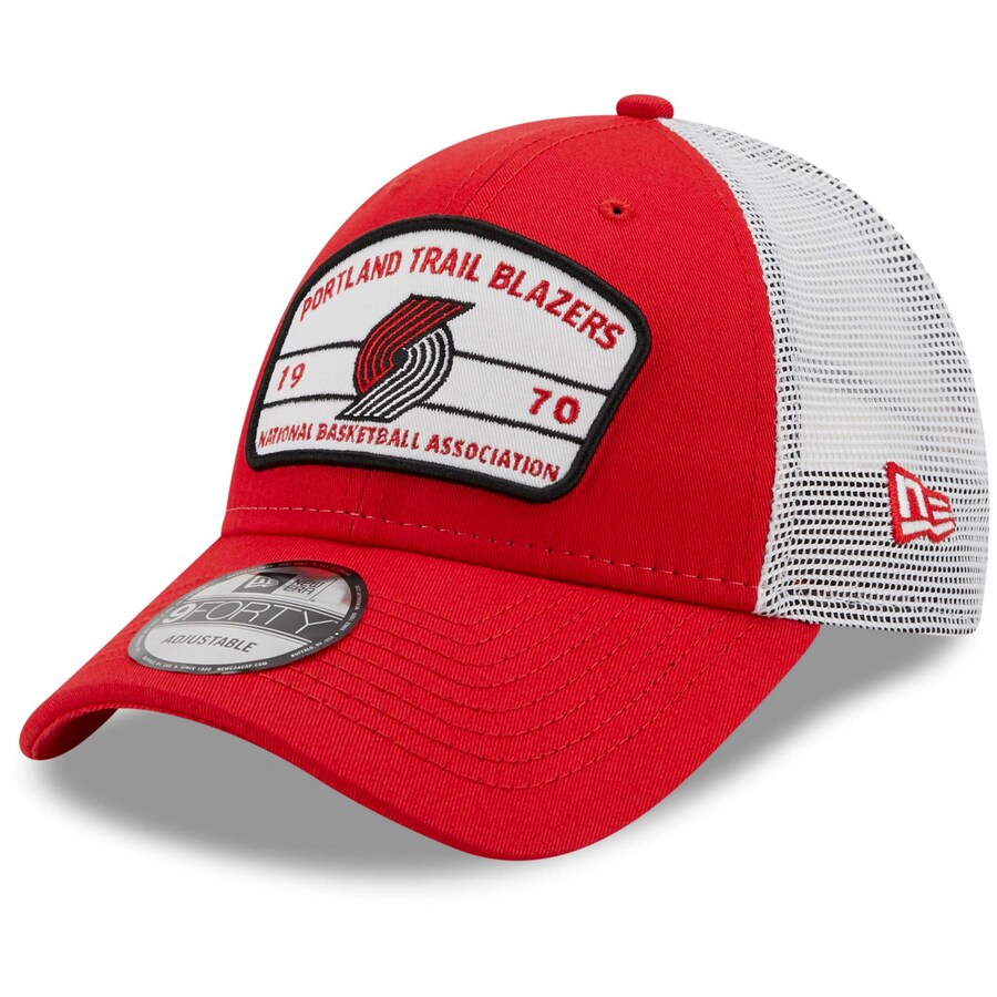 New Era Portland Trail Blazers Red Loyalty 9FORTY Snapback Hat ...