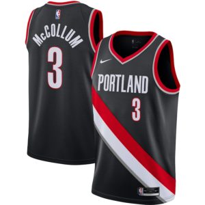 Nike C.J. McCollum Portland Trail Blazers Black 2020/21 Swingman Jersey